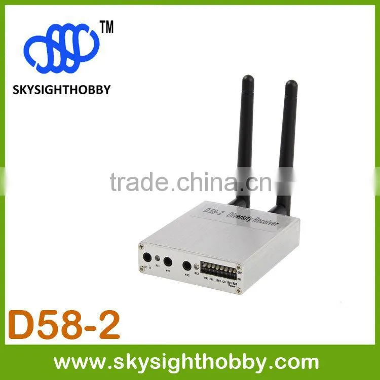 D58-2 DUO5800 5.8Ghz 32CH Wireless AV FPV Diversity Receiver hdmi wireless transmitter and receiver