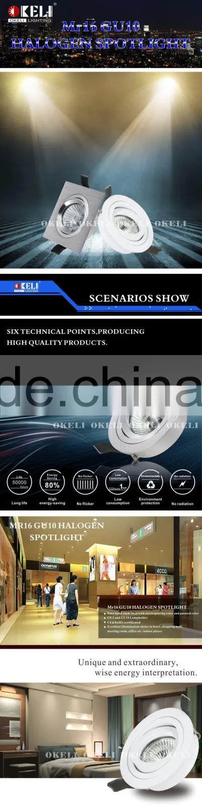 New hot sale GU10 spotlight fixture,indoor lighting fixture