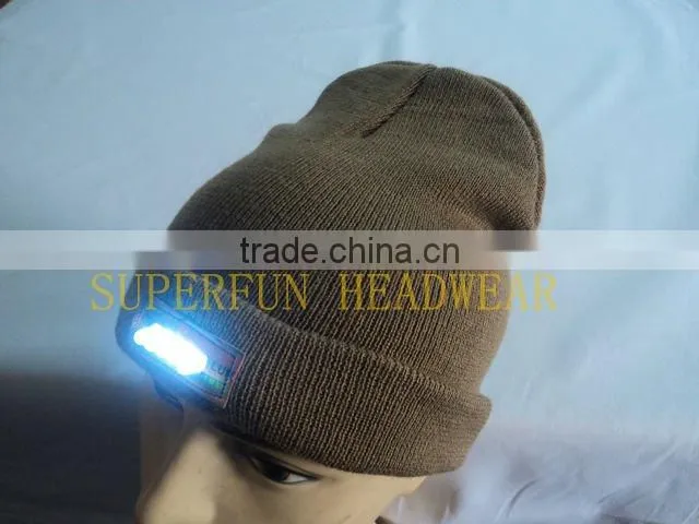 keeping warm led knitted caps