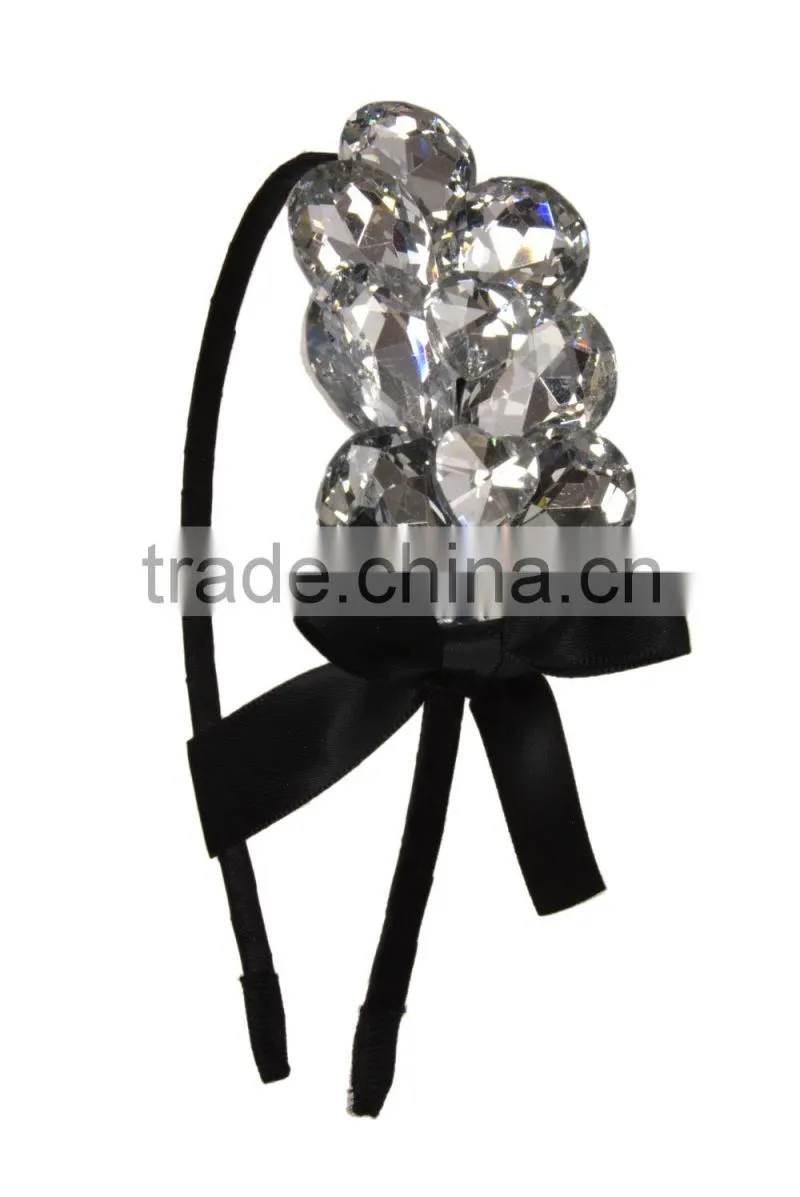 Faux Gemstone with Heart Shape Stone Hairband/Heanband