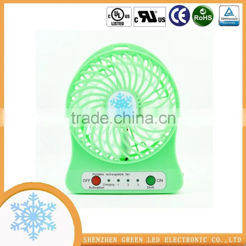 Funny style Easy Carry Pocket Mini Powerful 3 hight speed fan for Family Travelling