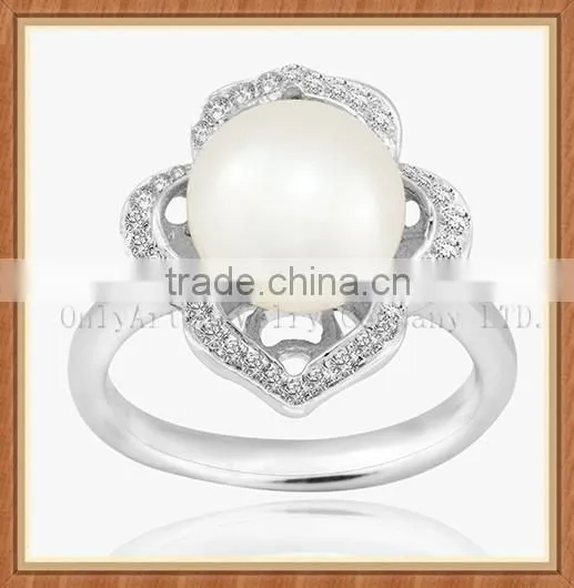 Freshwater Pearl Jewelry 925 Sterling Sliver Rings