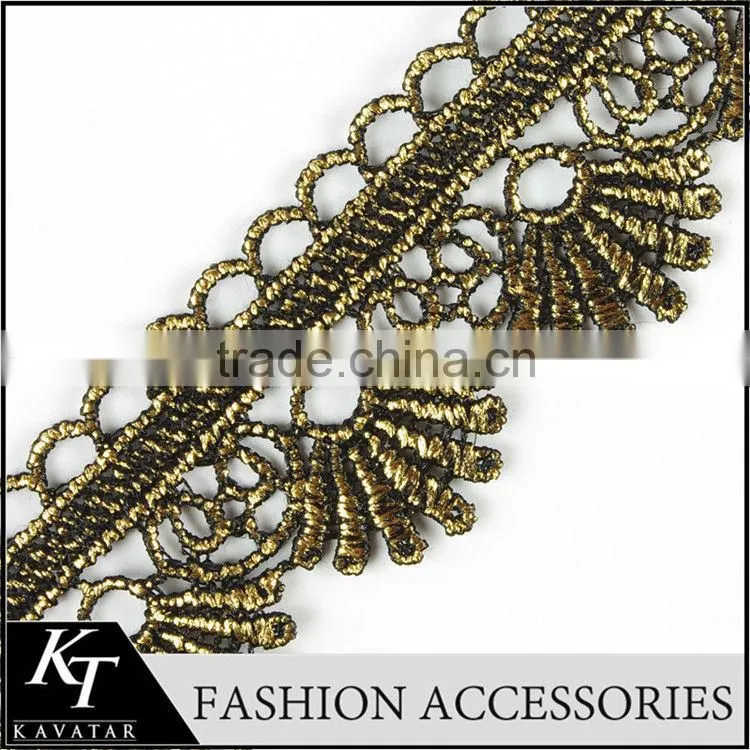 Yard Sale Polyester Embroidery Bead Motif Trim for Woman Diy