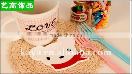 3d soft pvc custom made cup coaster