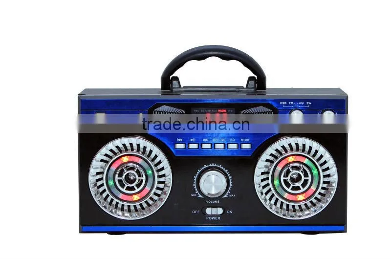 High Quality Home USB SD Portable Style Wooden fm mw sw Band Radio