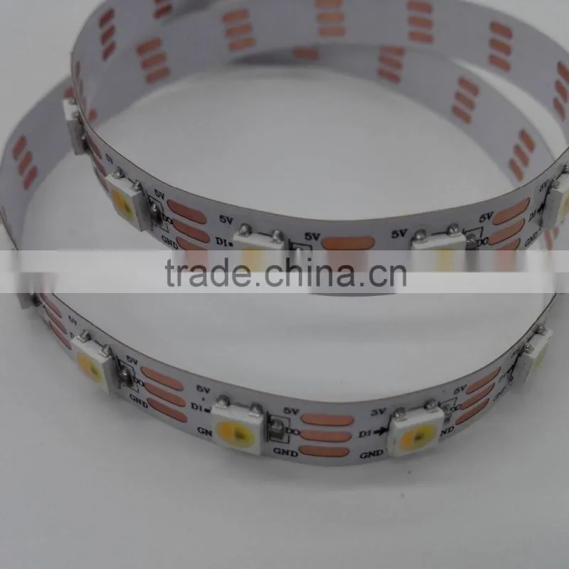 Addressable white led strip SK6812/ ws2812, 10 Pixels/m Digital Pixel LED Strip Light DMX512