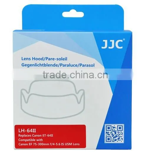 JJC LH-64II Lens Hood 58mm Black Lens Hood For Canon