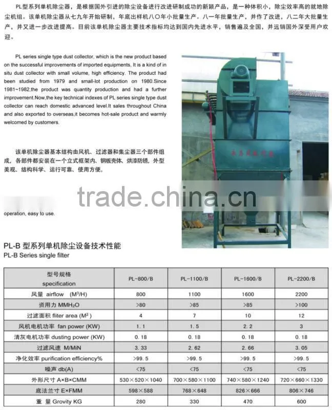 High Quality Dust Collector Valve / Polyester dust collector bags / Bag House Dust Collector