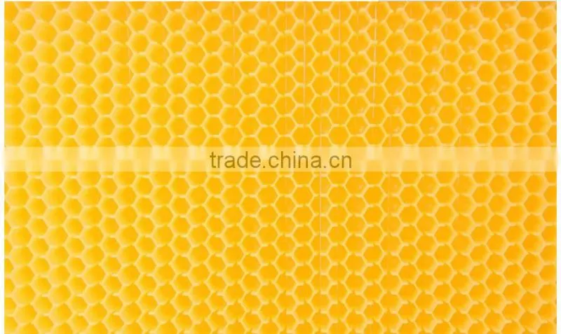 plastic beeswax foundation sheet/beeswax foundation sheet yellow