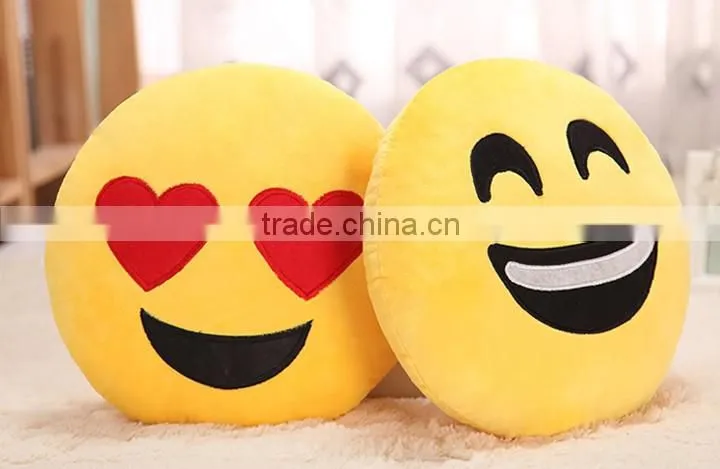 Round Emoji Cushion home Pillow Stuffed Plush Soft Toy,emoji plush stuffed toy