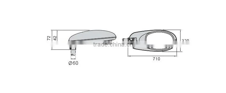 LUNALYS for sale 400w 250w motion sensor street light