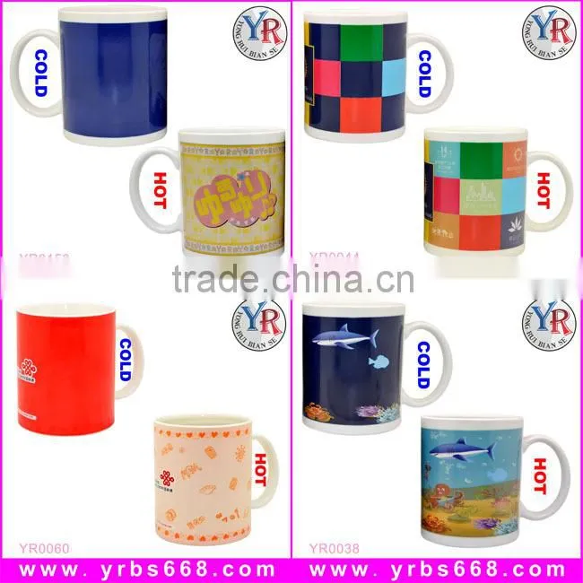 18 years factory sales customized souvenir gift orca coating magic photo insulated mug