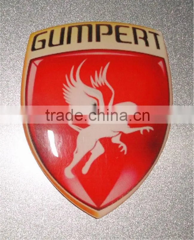 Fridge Logo Self Adhesive 3D Resin Doming Sticker