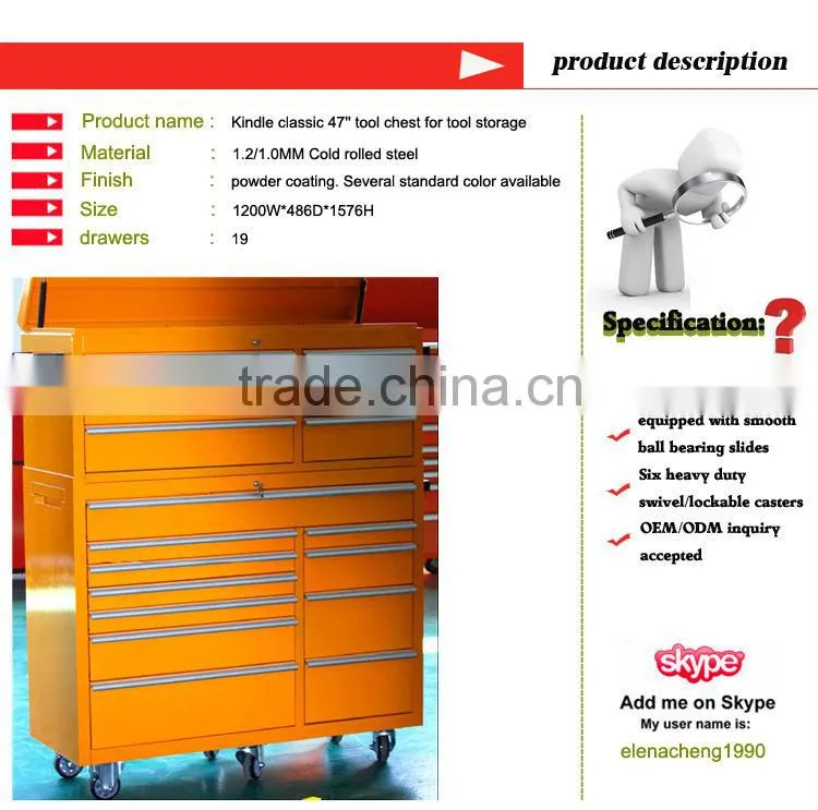 Kindleplate 2014 Stainless steel tool cabinet