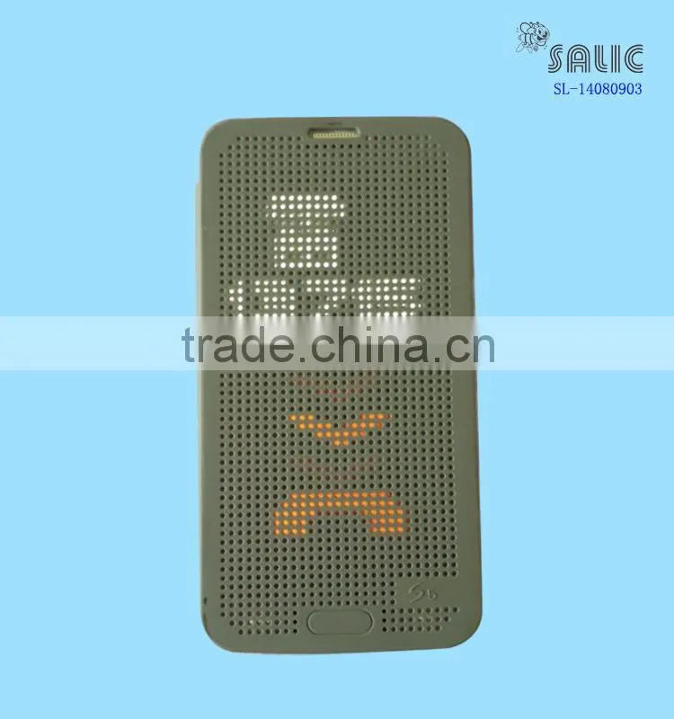 LED display Function flip phone case for HTC E8