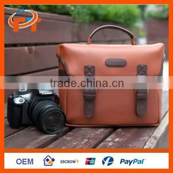 PU Leather Canvas Digital SLR Camera Bag For Nikon