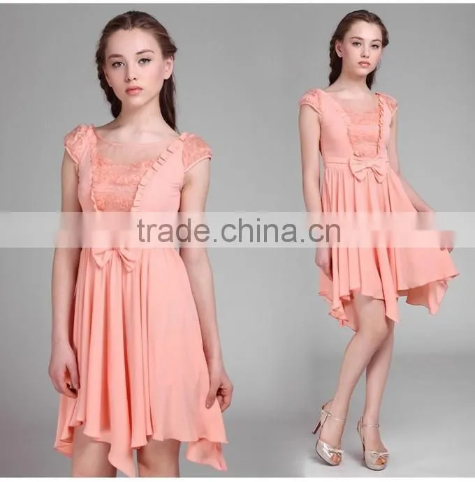 2015 Irregularity Design Elegant Dresses for Girls Fashion