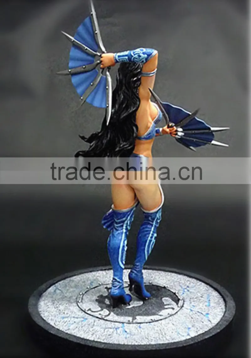 Mortal Kombat movie/cartoon comic character Kitana resin figurine/ statue