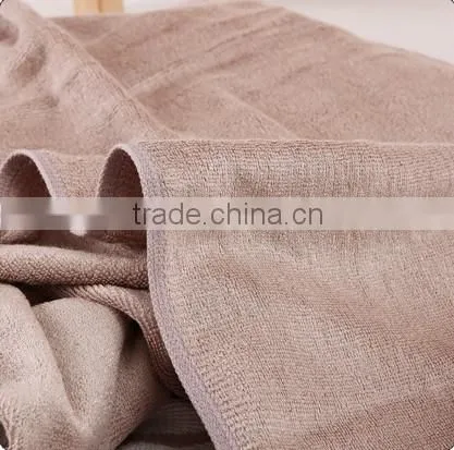 100% bamboo fiber dark color satin gear dobby jacquard luxury towel set