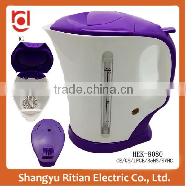 Hot sale household plastic Cordless electric kettle