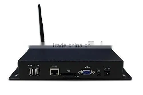 SMDT 2015 Bus Terminal Outdoor Advertising Display Digital Signage Wireless Network ZTE ME3760 Fast Speed 4G Module