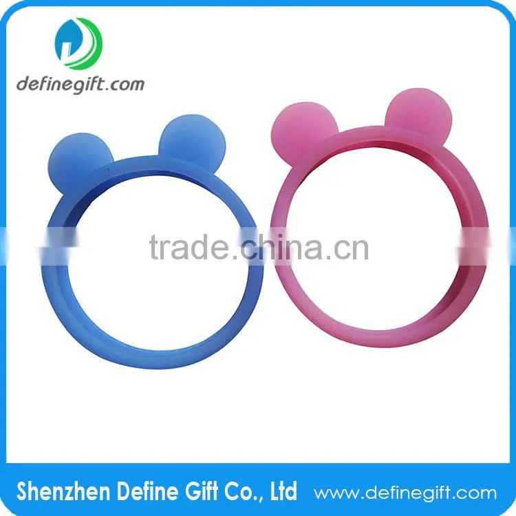 Cartoon Mobile Ring Frame Wristband Case Silicone Universal Bumper