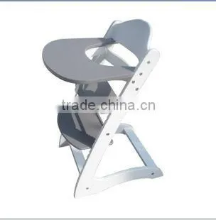 Wooden baby high chair