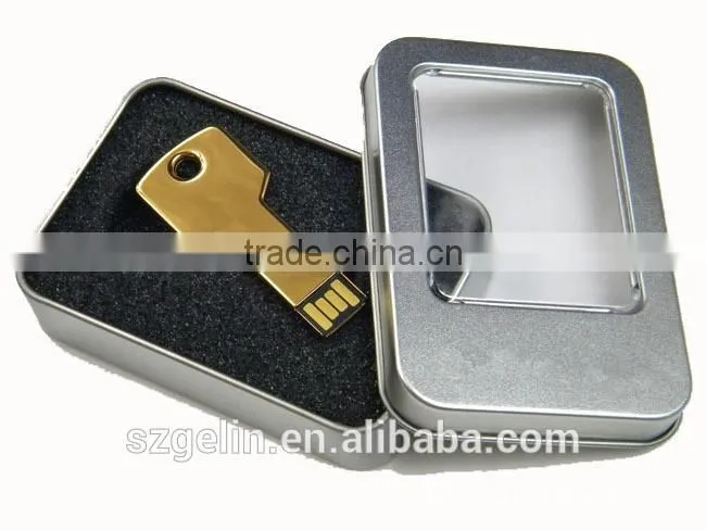 High Quality 8G Key Shape USB Flash Drive With Magnet Box
