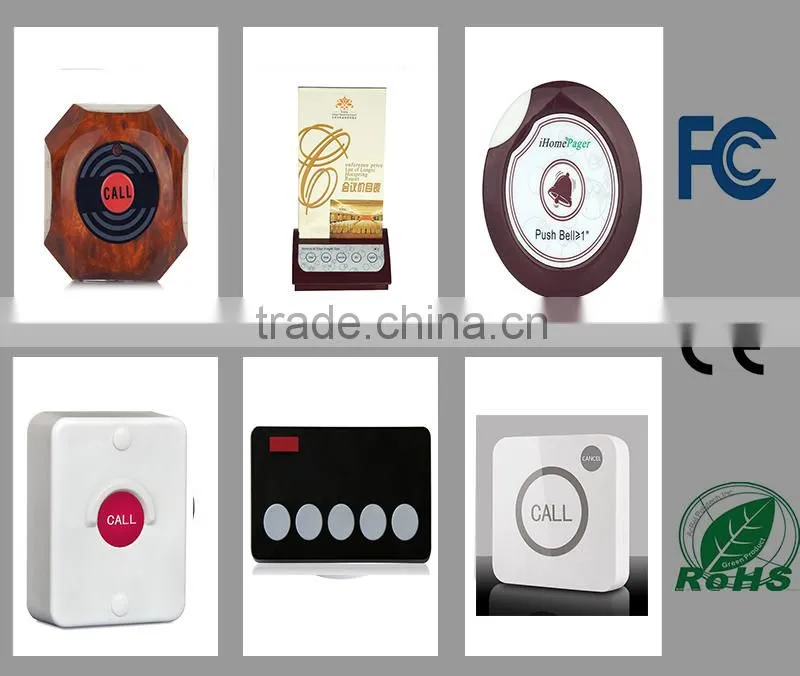 HCM150 Newest White Five Keys Wireless Call Button
