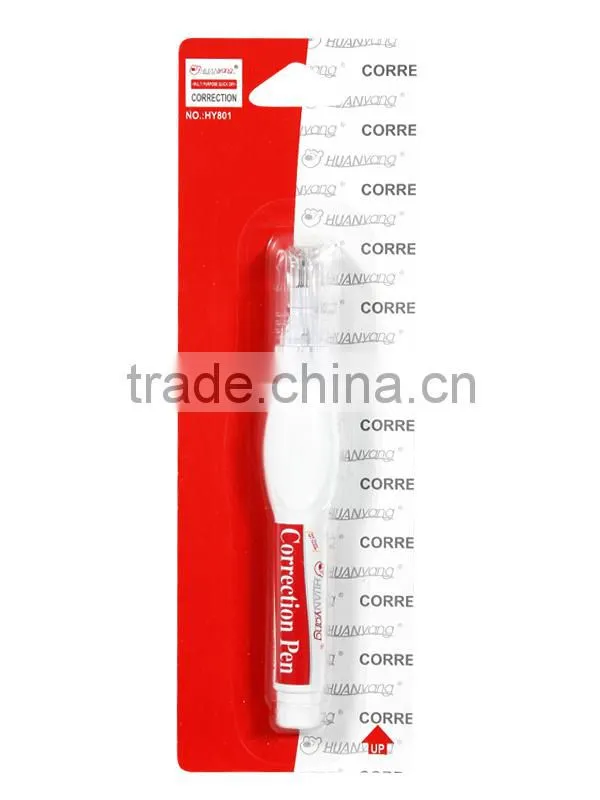 Environment and quick dry correction fluid(HY-641)correction pen in blister card
