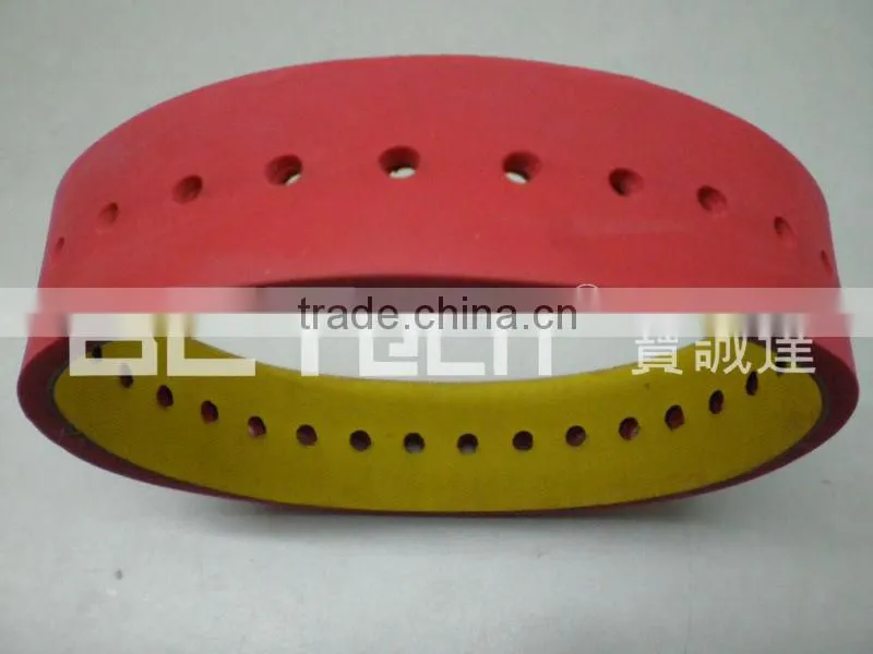 Nylon flat belt with rubber&holes