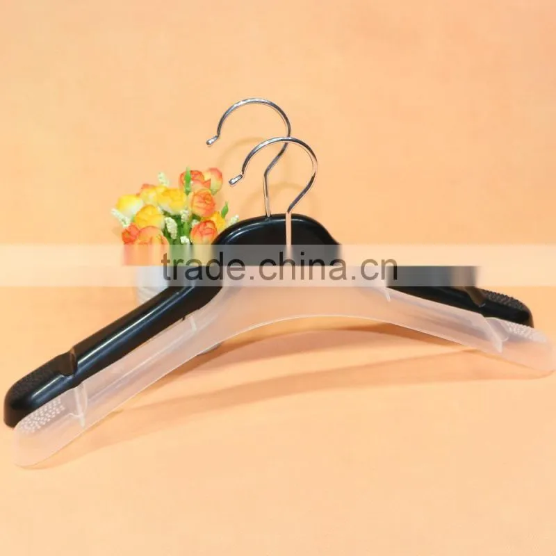 Factory price plastic display hanger for man with anti slip
