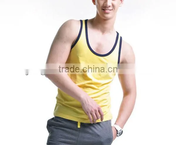 Custom tank top, mens cotton vest, casual gilet(YCT-B0651)