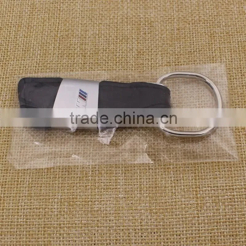Good quality pu leather keychain/ easy car keychain with business logo custom