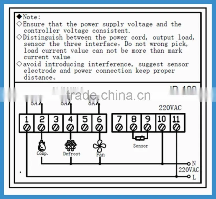 digital temperature controller refrigerator JD-109