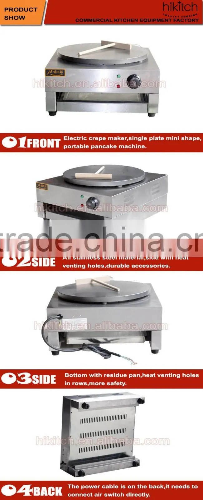 Commercial Stainless Steel Electric Crepe Makers
