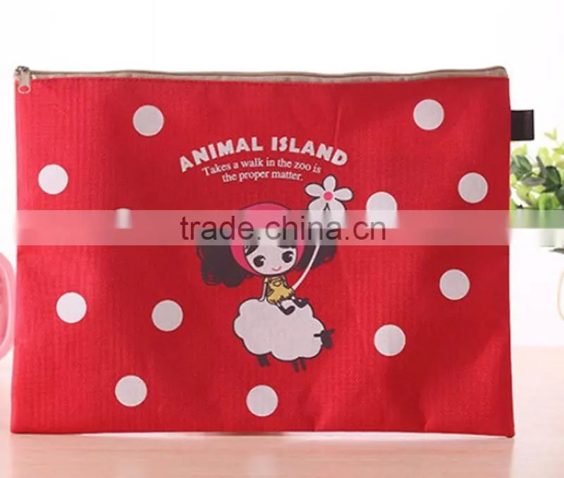Promotion cheap customized travel document holder with zipper china supplier