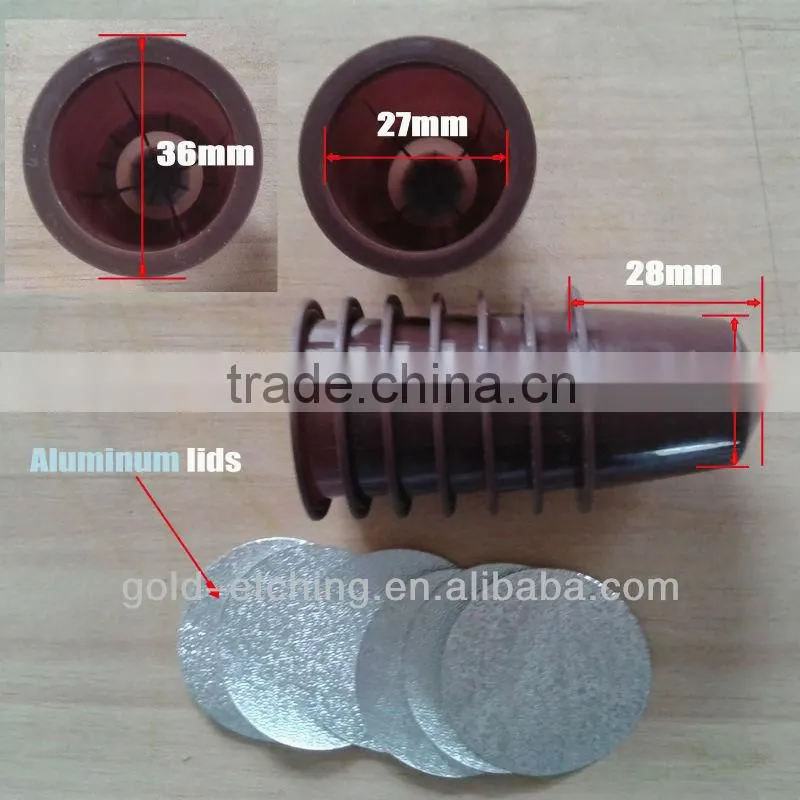 empty plastic espresso coffee capsule for nespresso machine