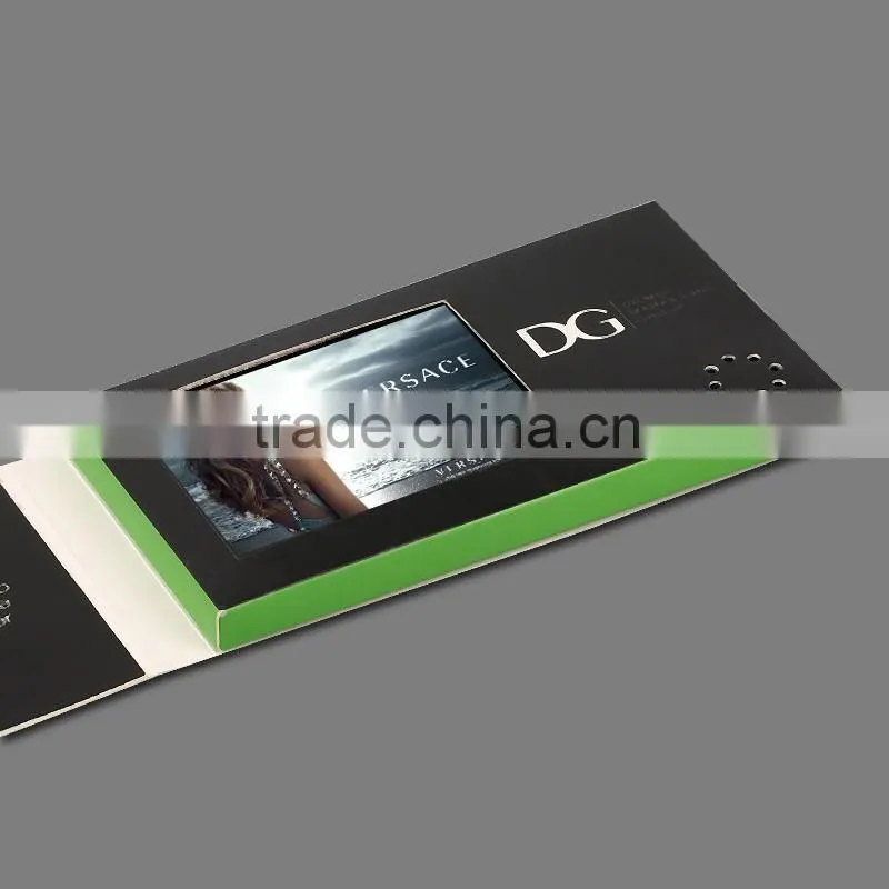 MP4,WMV,AVI,MPG,FLV,MOV,3GP Video format tft lcd video player brochure cards