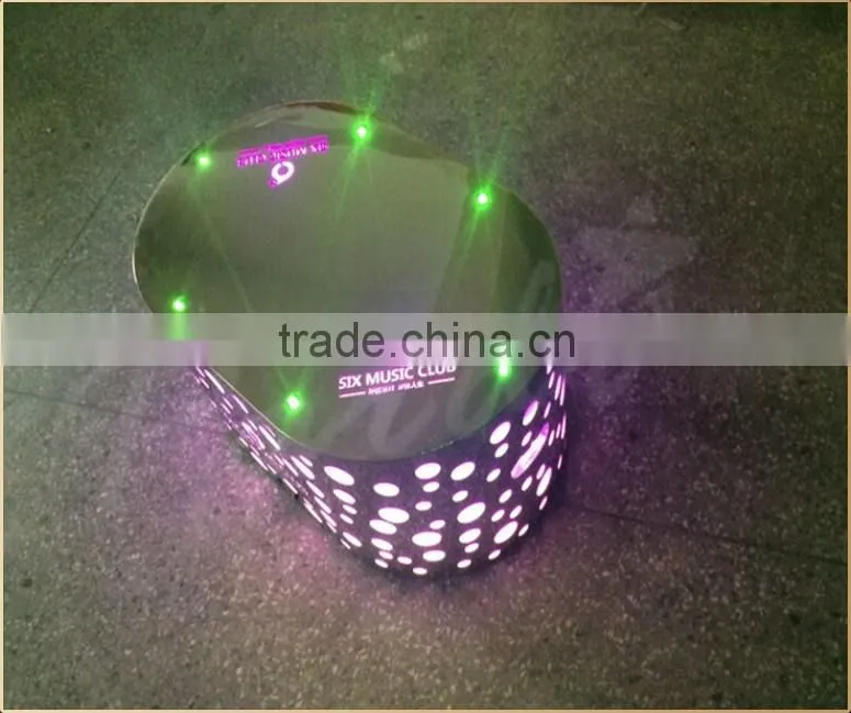 Nightclub NEW custom laser LED stainless steel dance stage