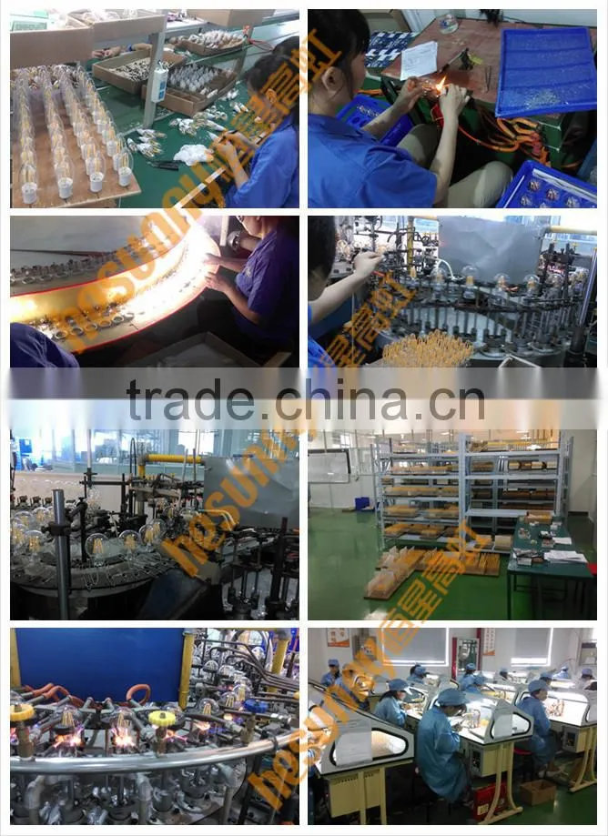 8w g125 filament led globe e27 dimmable