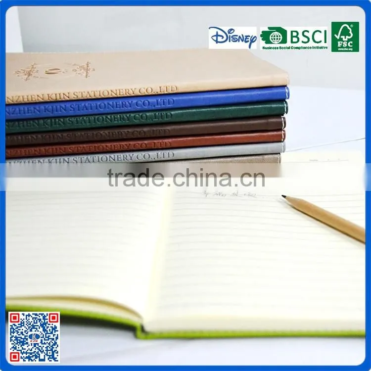 Promotional paper craft fancy notebook with oem logo back to school