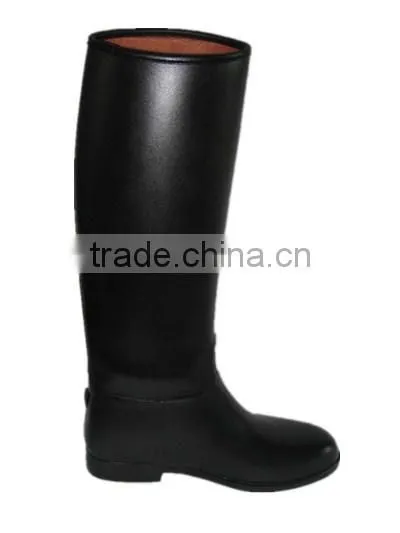 pvc leather good quality equestrian boot