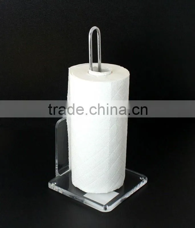 Acrylic Kitchen Paper Towel/Roll Holder Stand
