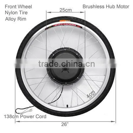 48V 1000W electric bike front kit