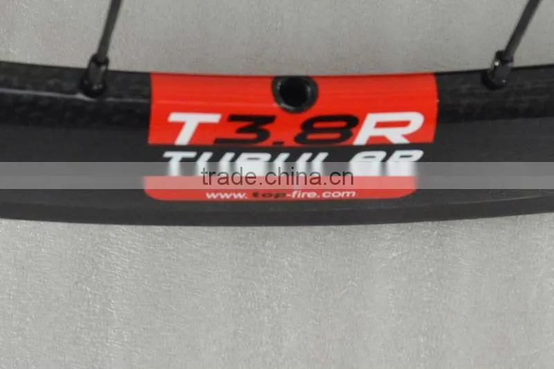 38mm road bike carbon tubular wheels