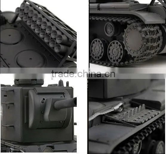 Pz.754(r) German Captured Grey Airsoft BB VS RC 1/24 Battle Tank