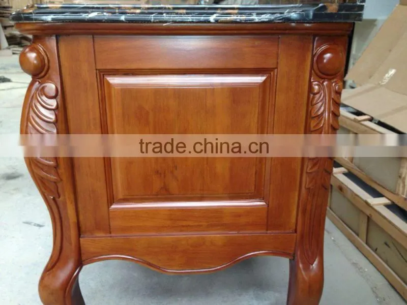 Marble countertop antique bathroom vanities 6625