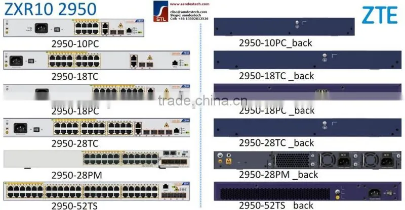 ZTE 2950-18TC, RS-2950-18TC-AC, 16 FE RJ45 + 2 GE Combo ZTE ZXR10 2950
