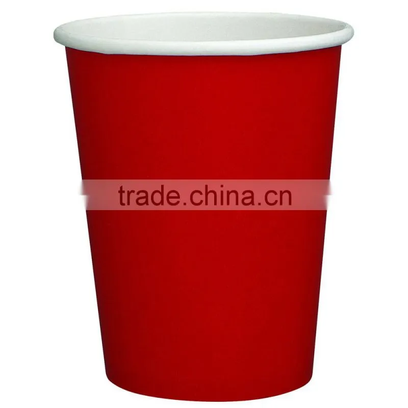 9OZ disposable paper cup, pink coffee paper cup